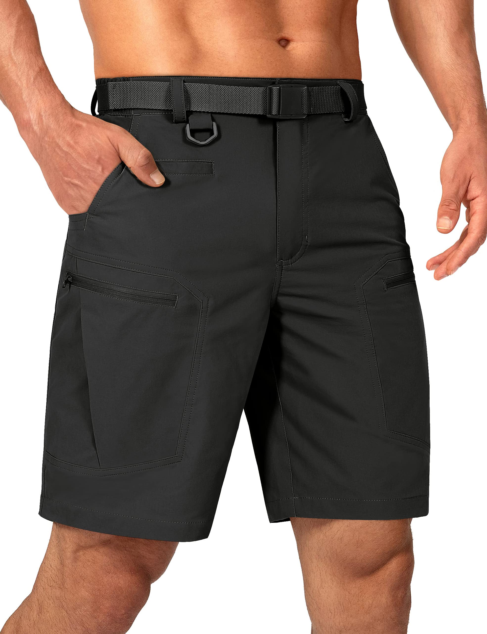 Mens Cargo Hiking Shorts Water Resistant Quick Dry Lightweight Breathable Tactic