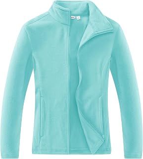 Outdoor Ventures Women's Lightweight Warm Zip Up Long-Sleeve Soft Polar Fleece Jacket for Fall Winter