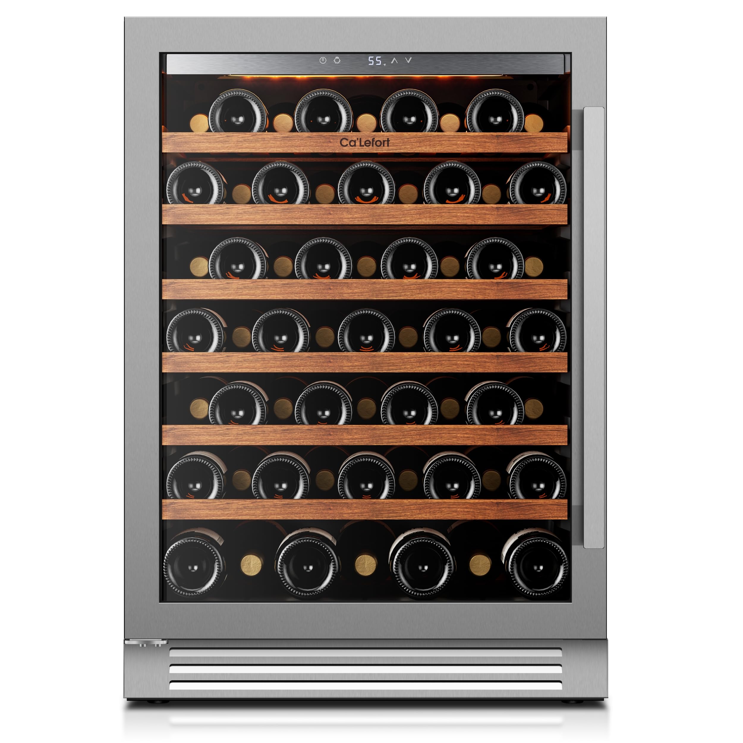 Ca'Lefort 24 Inch Wine Fridge，61 Bottle Built-in Freestanding Wine Cooler | Remo