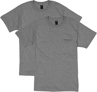 Hanes Men's 2 Pack Short Sleeve Pocket Beefy-T