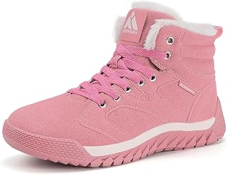 Mishansha Winter Boots Men Women Warm Non-Slip Snow Shoes Size 3-14 UK