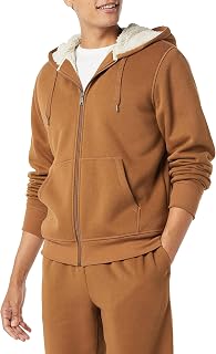 Amazon Essentials Men's Sherpa-Lined Full-Zip Fleece Hoodie
