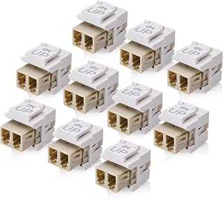 Cable Matters 10-Pack LC UPC Duplex Fiber Keystone Coupler Jack