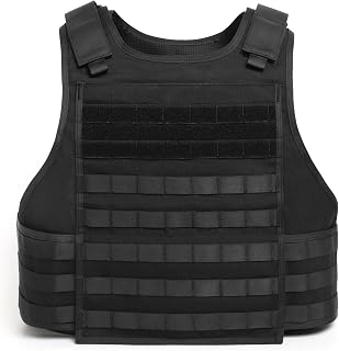 TACNEX Lightweight MOLLE Tactical Vest, Adjustable Costume Vest for Airsoft, Paintball, Cosplay, LARP Men Women
