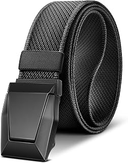 Mens Tactical Belt, Men's Nylon Stretch Belt, 1.5" Gift Belt for Hiking Rigger Military Quick Release