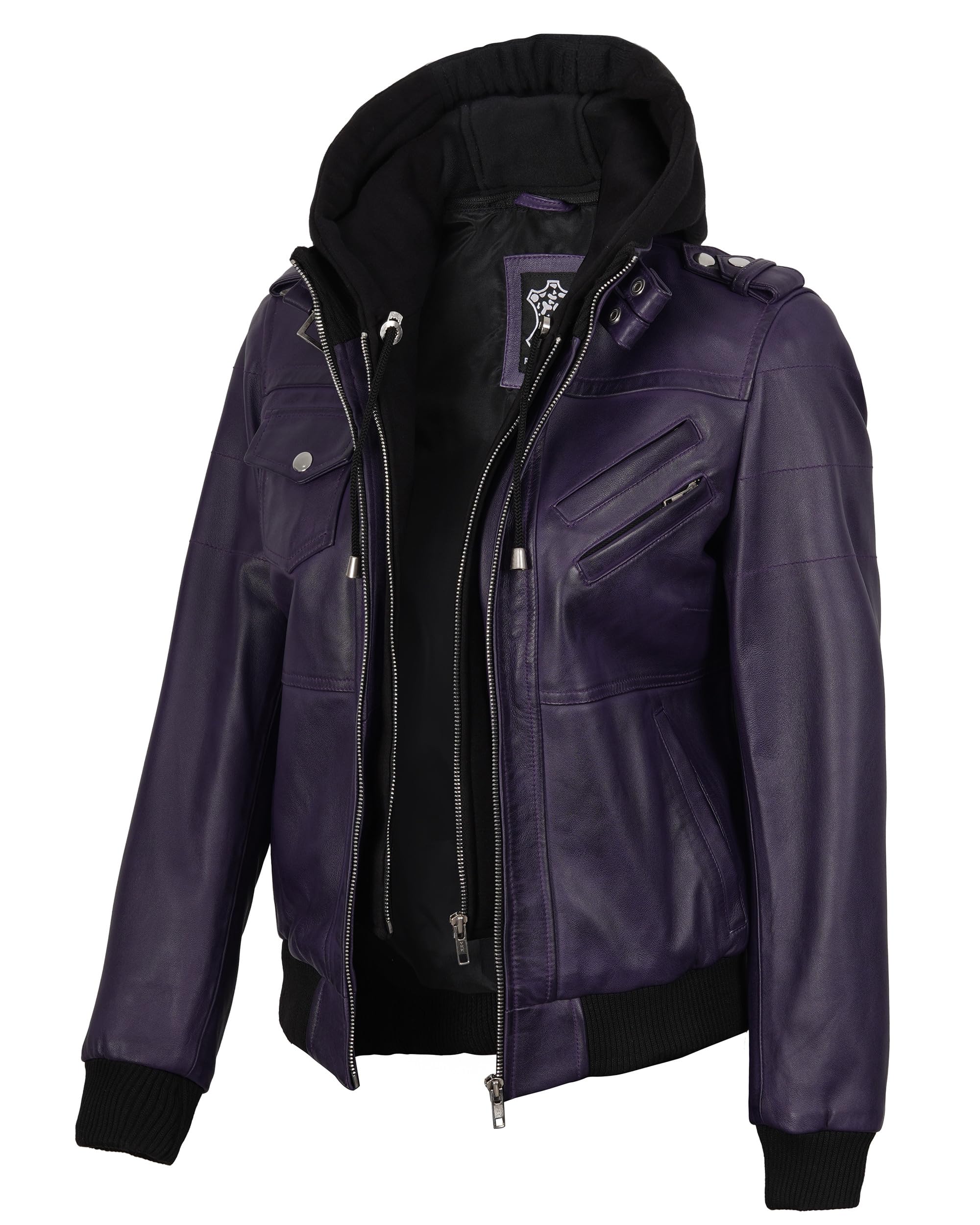 fjackets Mens Genuine Lambskin Quilted Biker Jacket Cafe Racer Style Classic Mot