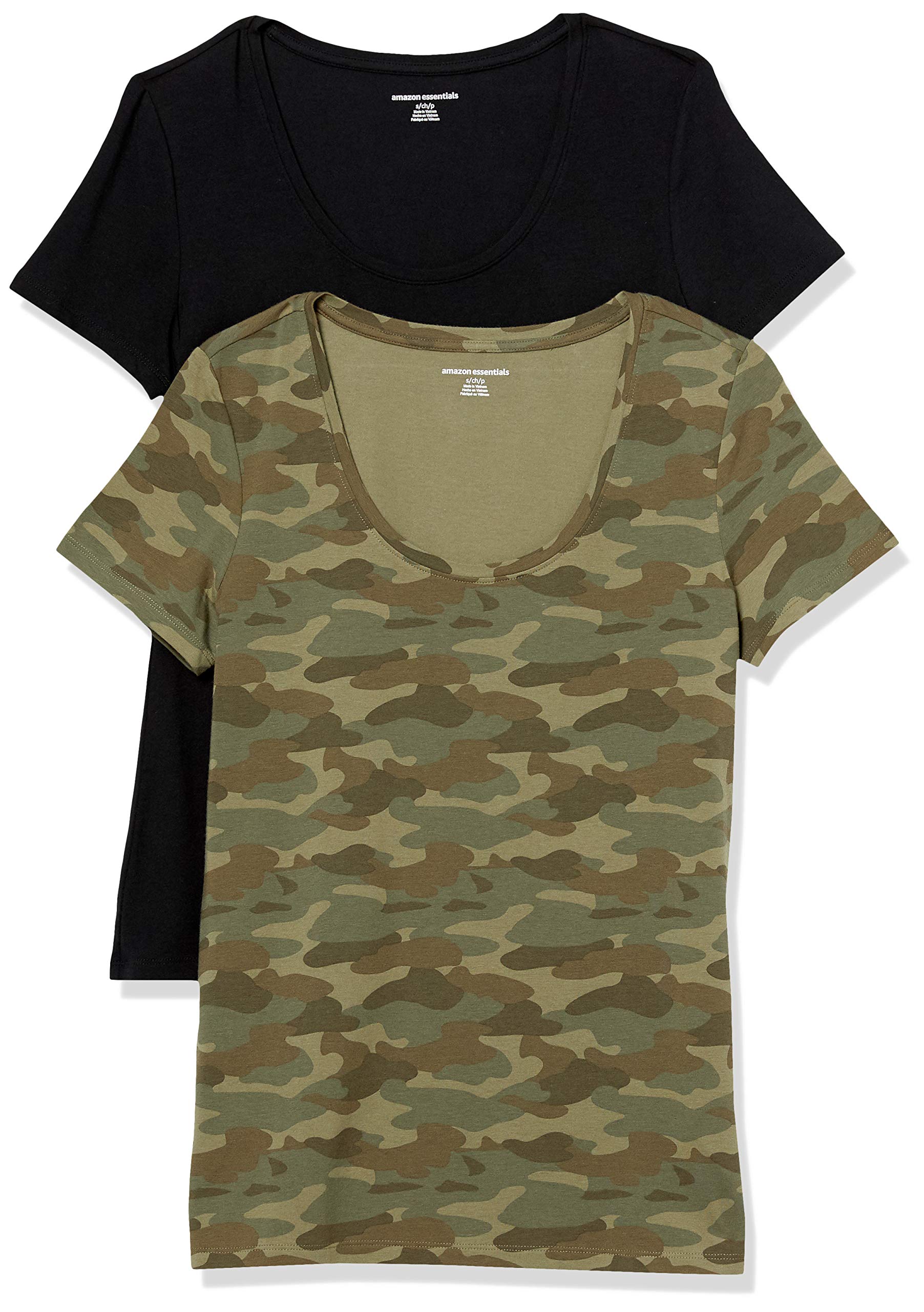 Amazon Essentials Women's Classic Fit Short Sleeve Round Neck T-Shirt (Available