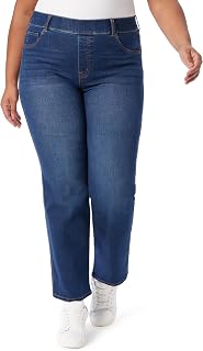 Gloria Vanderbilt - Shape Effect Pull On High Rise Straight Leg Jean Plus Women's Jeans