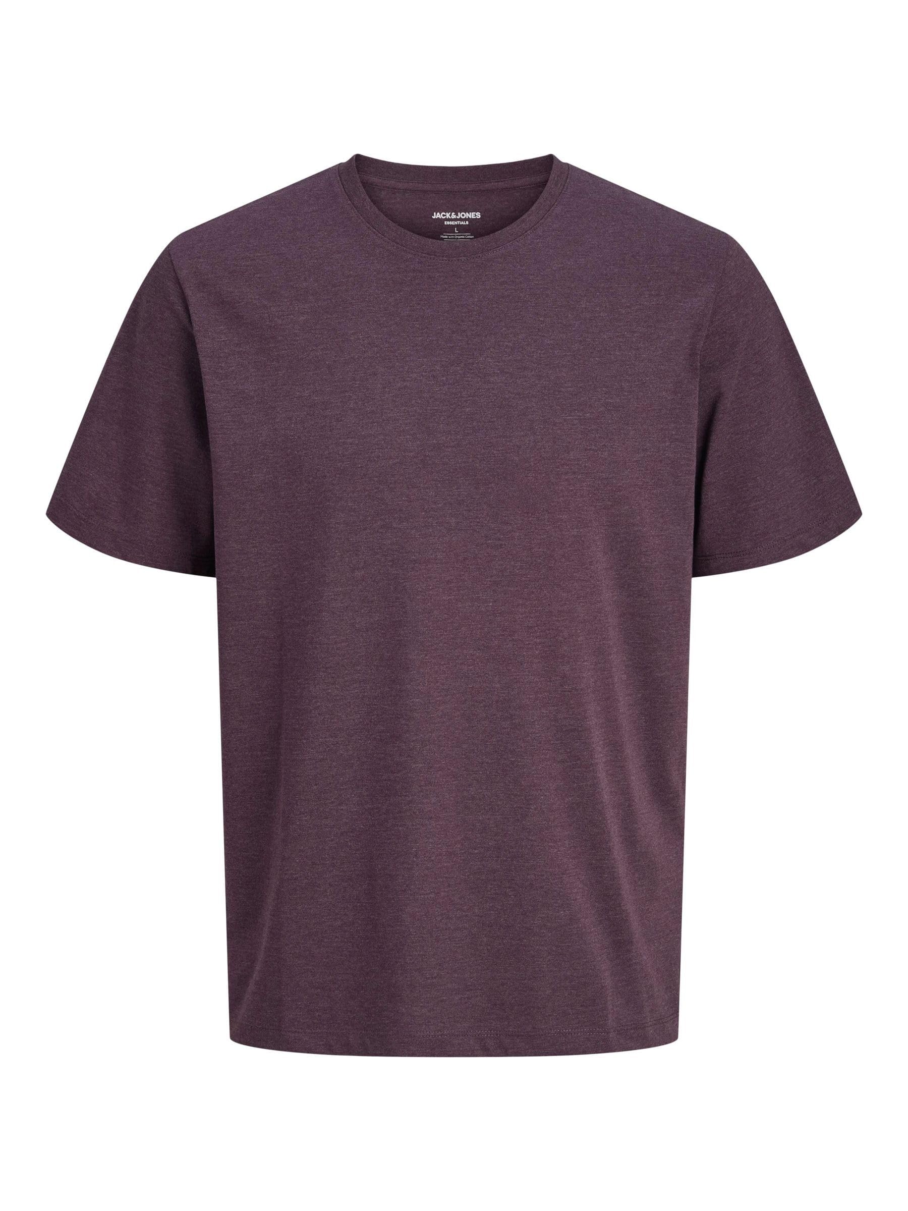 Jack & Jones Jjeorganic Melange Tee SS O-Neck Noos Men's T-Shirt (Pack of 1)