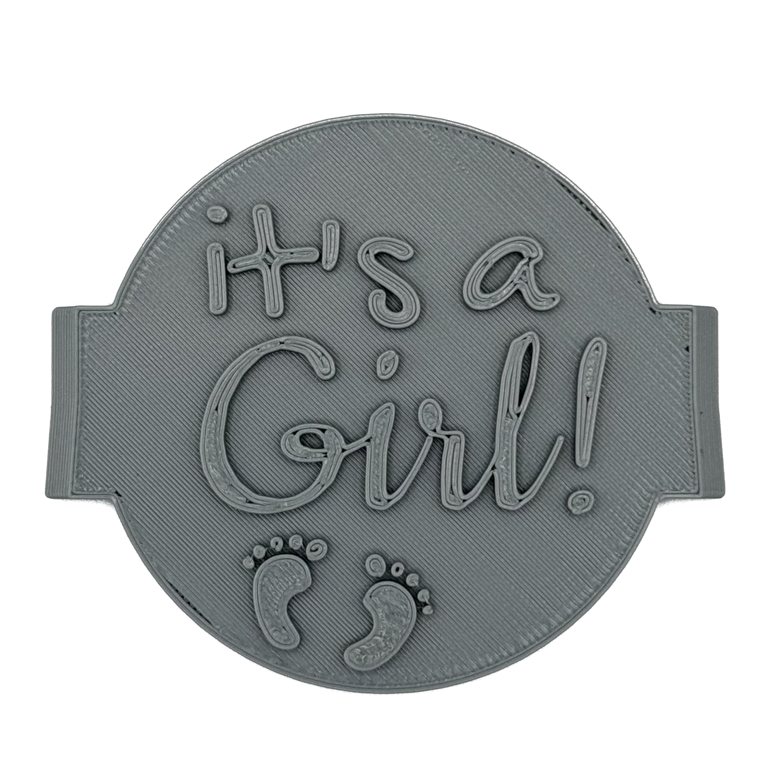It's A Girl Cookie Stamp Fondant Embosser 6cm (2.36 inches) for Baking, Icing, F