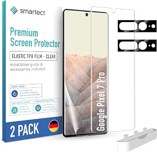 smartect TPU Screen Protector 2 + 2 Pieces for Google Pixel 7 Pro