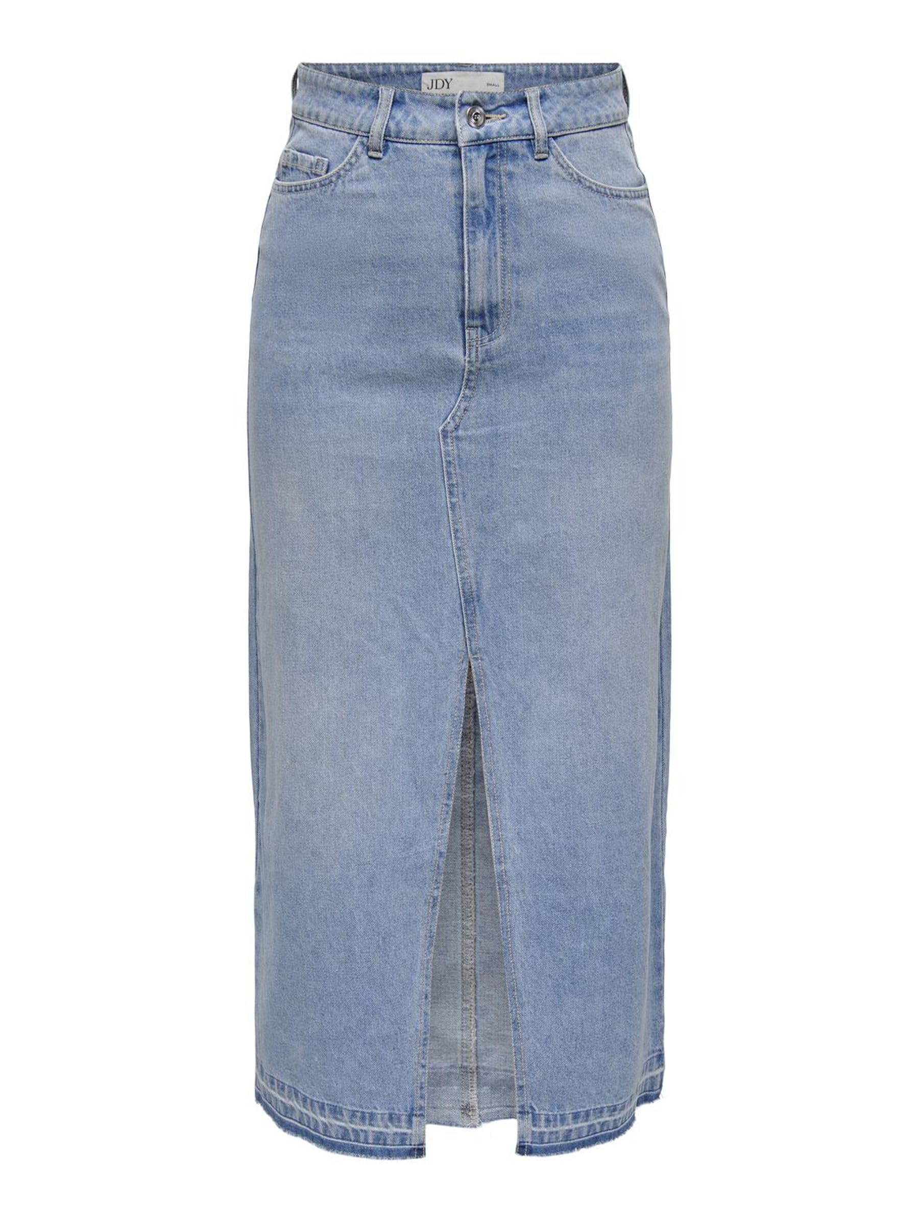 JDY JDY Bella HW Women's DNM Noos Skirt in Jeans