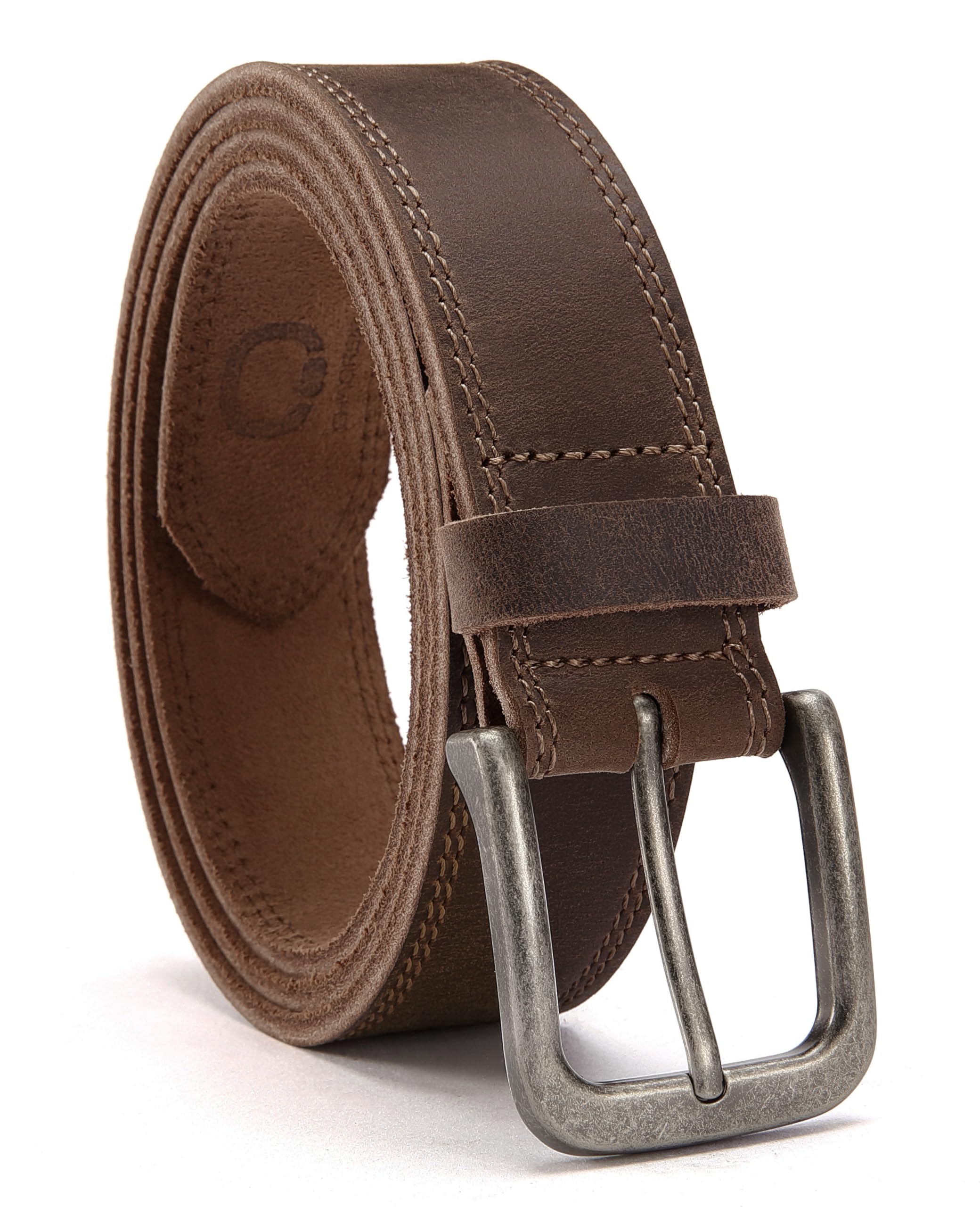 CHAOREN Mens Belts Leather - 35mm Casual Genuine Leather Belts for Men | Premium