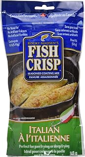 Fish Crisp Seasoned Coating Mix, Italian, 340 g | Easy Prep for Light, Crispy Batter on Fish, Shrimp, and Fried Seafood