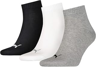 PUMA Quarter Plain Unisex Socks (Pack of 3)