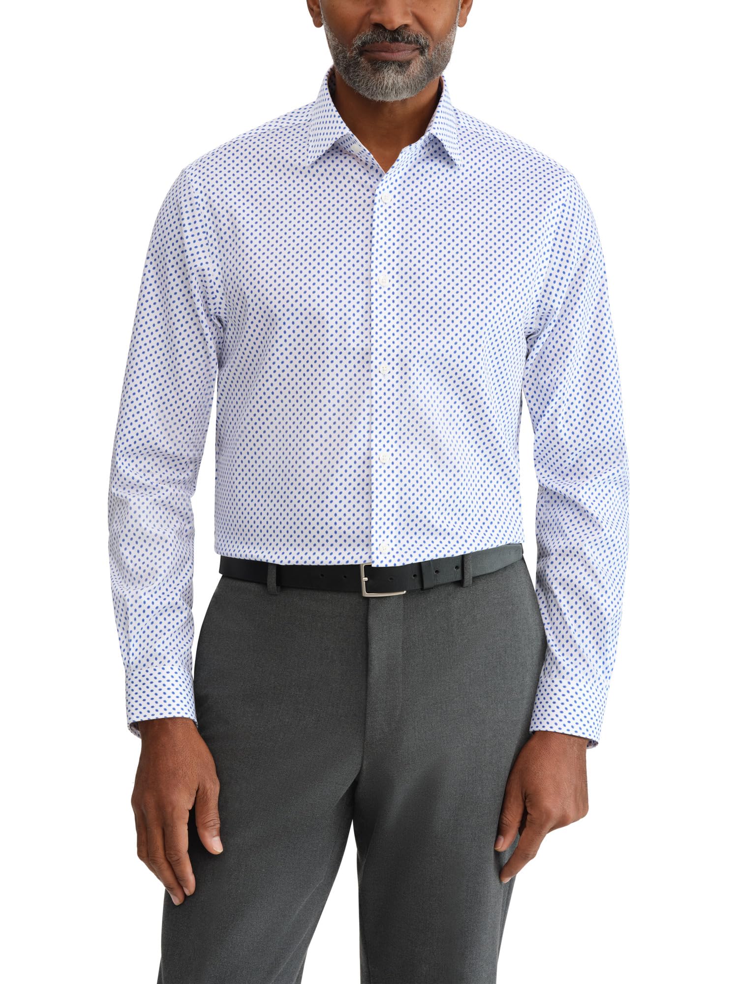 Michael Kors Men's Dress Shirt Ultra Wrinkle Free Stretch Slim Fit