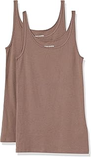 Amazon Essentials Women's Slim Fit Spaghetti Strap Tank Top 2 Pack