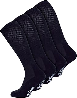 Mens Knee High Diabetic Socks Extra Wide Loose Long Bamboo Socks for Swollen Legs