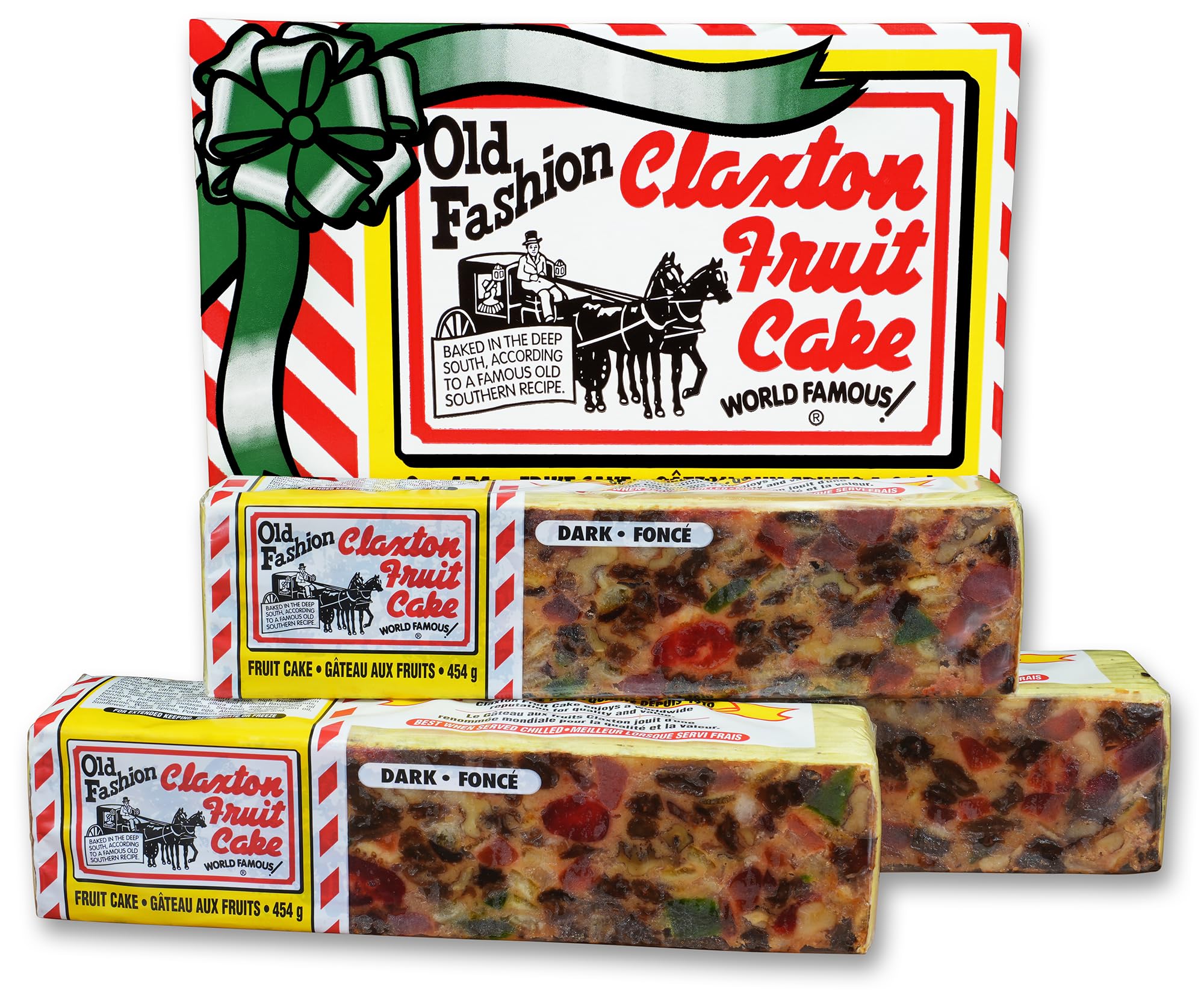 Claxton Fruit Cake – 3-1 Lb. DARK Recipe | Old Fashioned Holiday Fruitcake Packe