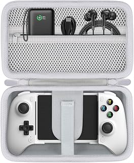 Aenllosi Hard Case for 8Bitdo Ultimate Mobile Gaming Controller, White | EVA case construction, Water-resistant design, Dust-resistant design, Protective case only