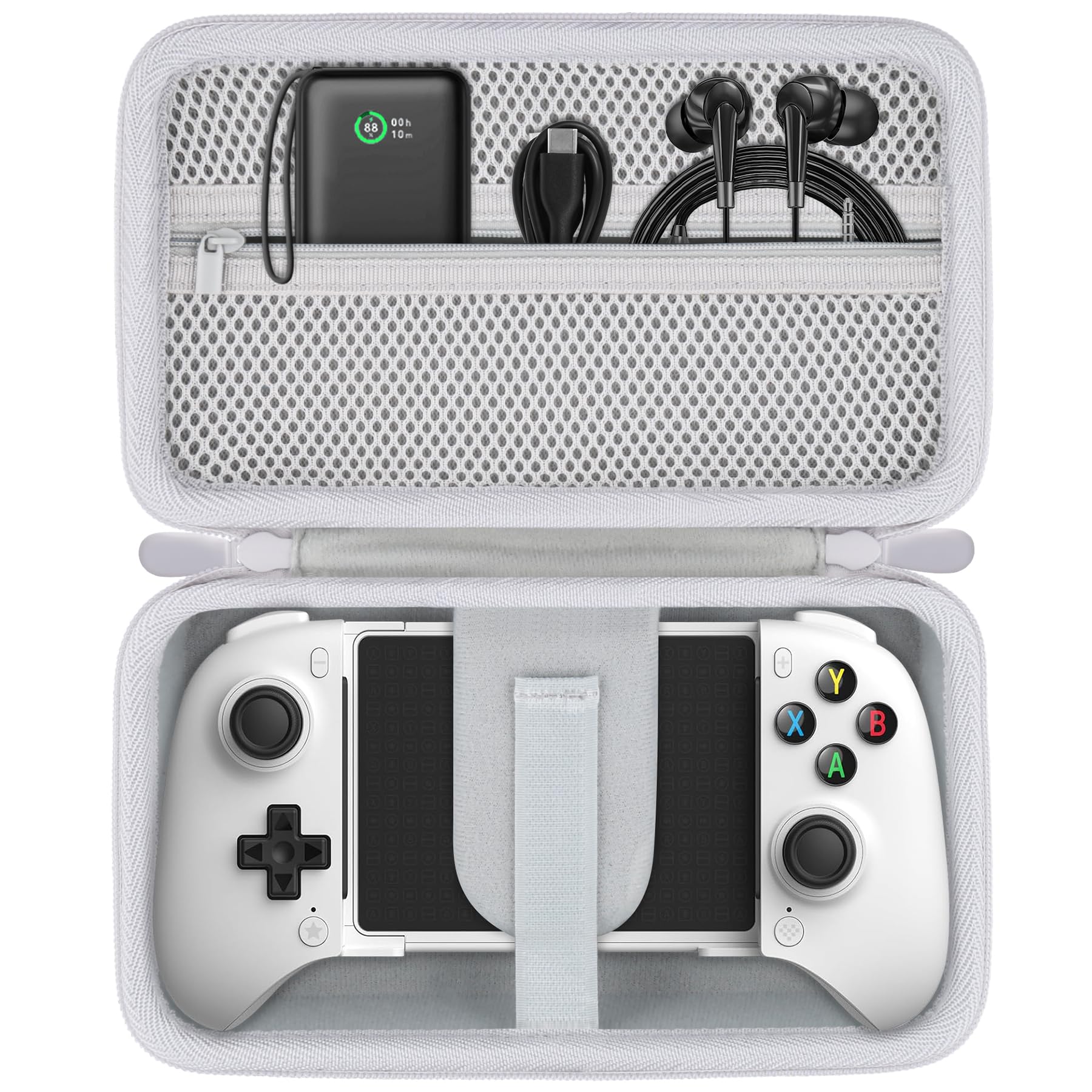 Aenllosi Hard Case for 8Bitdo Ultimate Mobile Gaming Controller, White | EVA cas