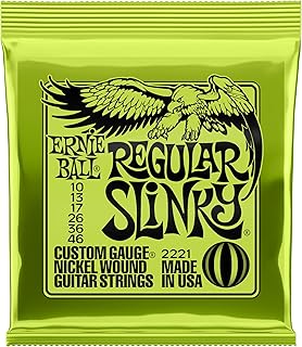 Ernie Ball, Regular Slinky Nickel Wound Electric Guitar Strings 10-46