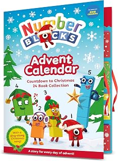 Numberblocks Advent Calendar - Count down to Christmas 24 Story Books Official Perfect Festive Christmas Gift Maths and Counting for Preschool Children