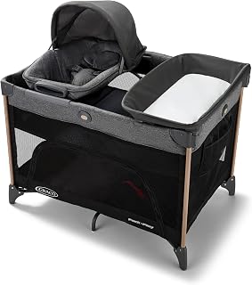 Graco Close2Baby Pack 'n Play Playard, Milan | 6 Modes: Canopy, Portable, &amp; Full-Size Infant Bassinet, Diaper Changer, Toddler Playard &amp; Free Play; Safe-Sleep Design