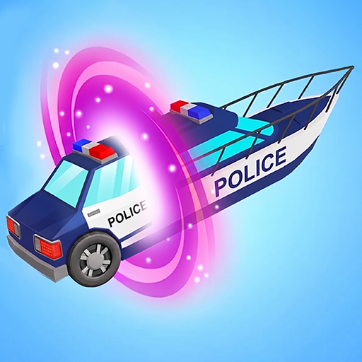 Shape Shifting Police Race Game: Transform Car, Boat & Helicopter Vehicle Switch