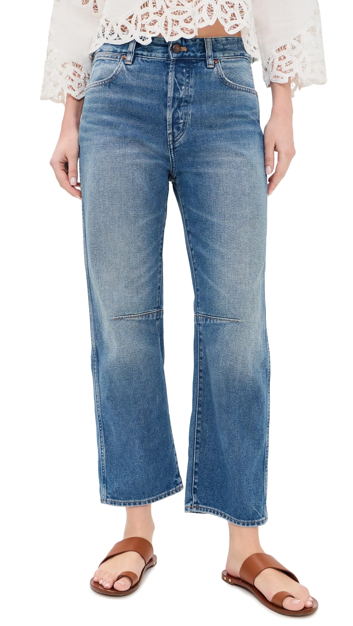 Madewell Women's The Darted Barrel Leg Jeans