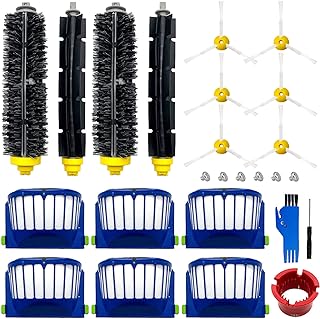 Replacement Parts Kit for irobot Roomba 600 Series 694 676 675 692 695 677 671 655 645 690 680 660 650 620 614 & 500 Series 595 585 564 robot, 2 Bristle & 2 Beater Brush, 6 Filter, 6 Side Brush