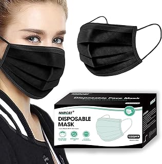 NNPCBT 3 ply Disposable Masks Breathable Face Masks for Adults