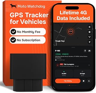 GPS Tracker for Vehicles, No Subscription, No Monthly Fee | Real-Time Location, Mileage Tracking, Speeding Monitoring, Route History, Geofence, OBD, for Fleets & Families