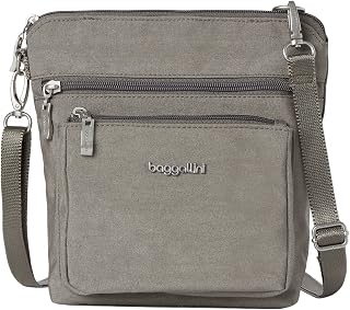 Baggallini Women's 8.5 x 8.5 inch Handbag, Purse with RFID, Lightweight, Water-Repellent, Modern Shoulder Bag with Pockets