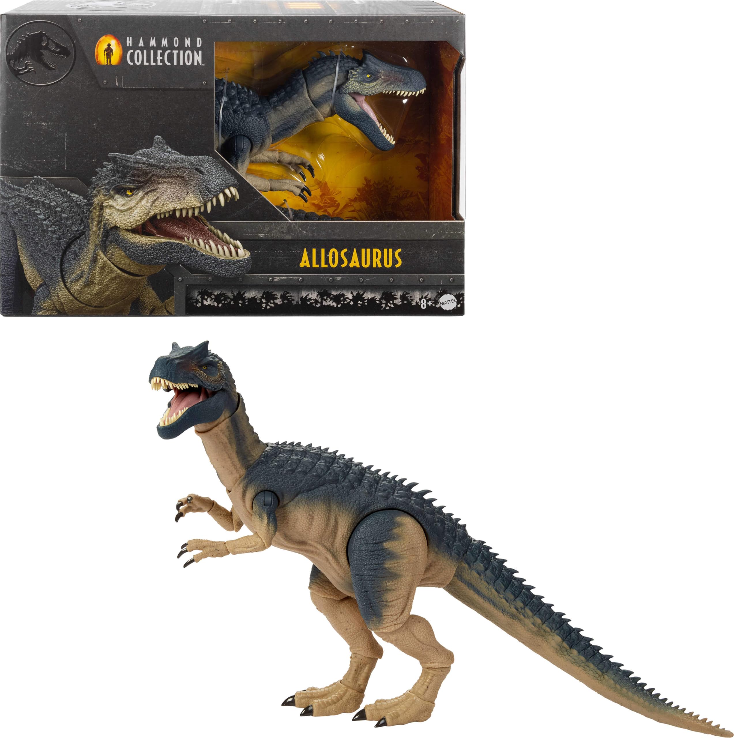 ​Mattel Jurassic World Hammond Collection Allosaurus Dinosaur Figure | Premium D