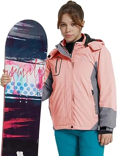 Wantdo Mountain Ski Jacket for Girls Waterproof Jacket