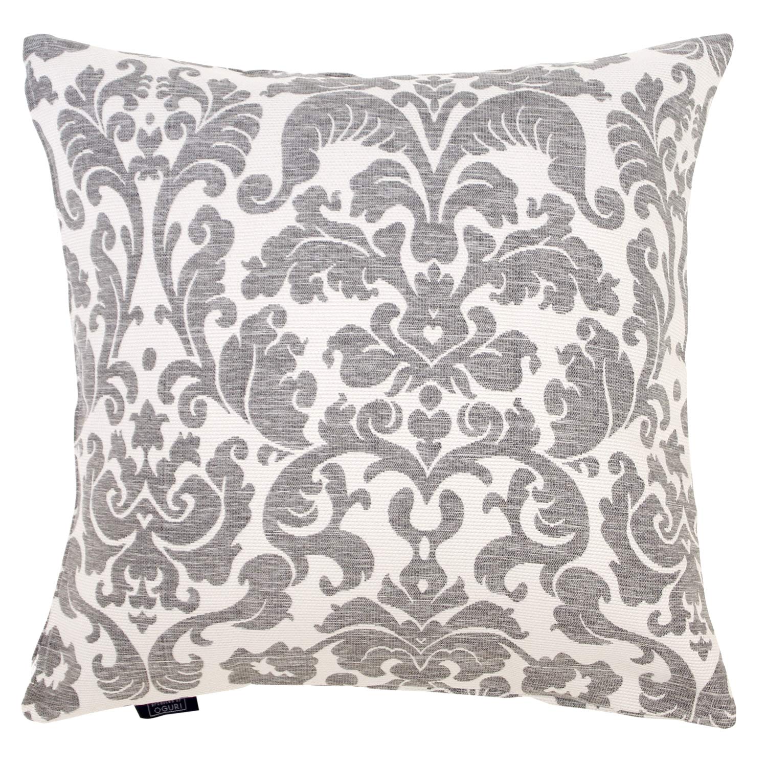 Merry Night Cushion Cover "Deco" Gray Approximately 17.7 x 17.7 inches (45 x 45 