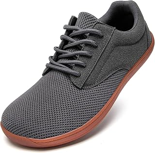 Oltyutc Barefoot Shoes Mens Trainers Wide Fit Wide Toe Box Gym Sneakers