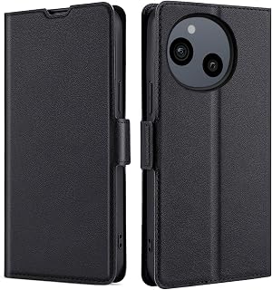 BonwFzin Compatible with AQUOS sense10 / sense9 SH-53F SH-53E Case, Book-style, Slim, Lightweight, AQUOS Sense10 SHG15 SH-M33 Book Case, AQUOS Sense10 SHG14 SH-M29 A405SH Smartphone Case Cover, Carbon
