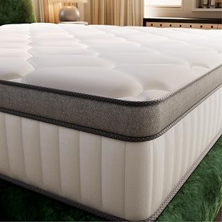 TXO Matelas 140x200 x 25 cm, Matelas Hybride Anti-Boulochage, soulagement de la Pression grâce à Une Conception en 7 Zones, Ressorts ensachés Individuellement avec fermeté Moyenne, certifié Oeko-Tex