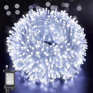 GlobaLink Christmas Lights Outdoor, 50m 2000 LED Cluster Lights, Cool White