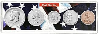 2018-5 Coin Birth Year Set in American Flag Holder Collection Seller Uncirculated