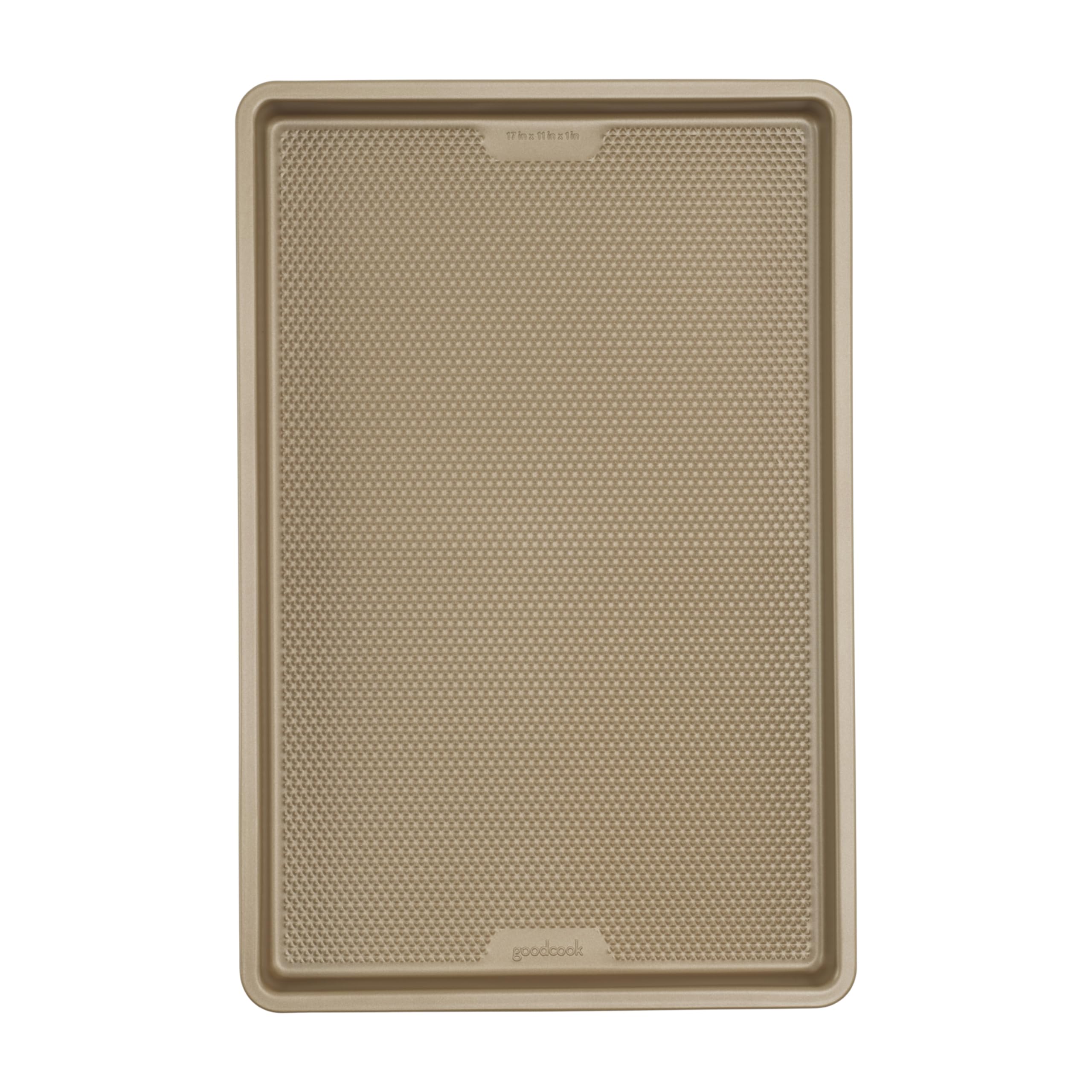 GoodCook BestBake Nonstick Textured Carbon Steel Cookie Sheet, 11" x 17", Large 