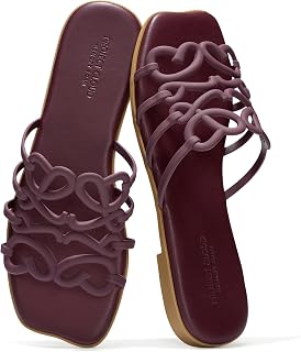 Project Cloud Genuine Leather Sandals for Women Fashion Flat Sandals for Women with Memory Foam Insole Mules for Women (Lisa)