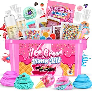 Veopoko Slime Kits for Kids - Ice Cream Slime Making Kit for Boys & Girls Aged 6-12