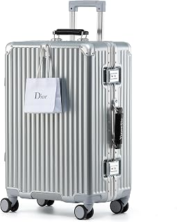Yuweijie New Sensation! Modern! Suitcase, Carry Case, Carry Bag, Cabin Size, Large, Lightweight Aluminum Frame, Silent, Double Casters, TSA Lock, Retro, Stylish Handle, Fatigue-Resistant Design, Entry