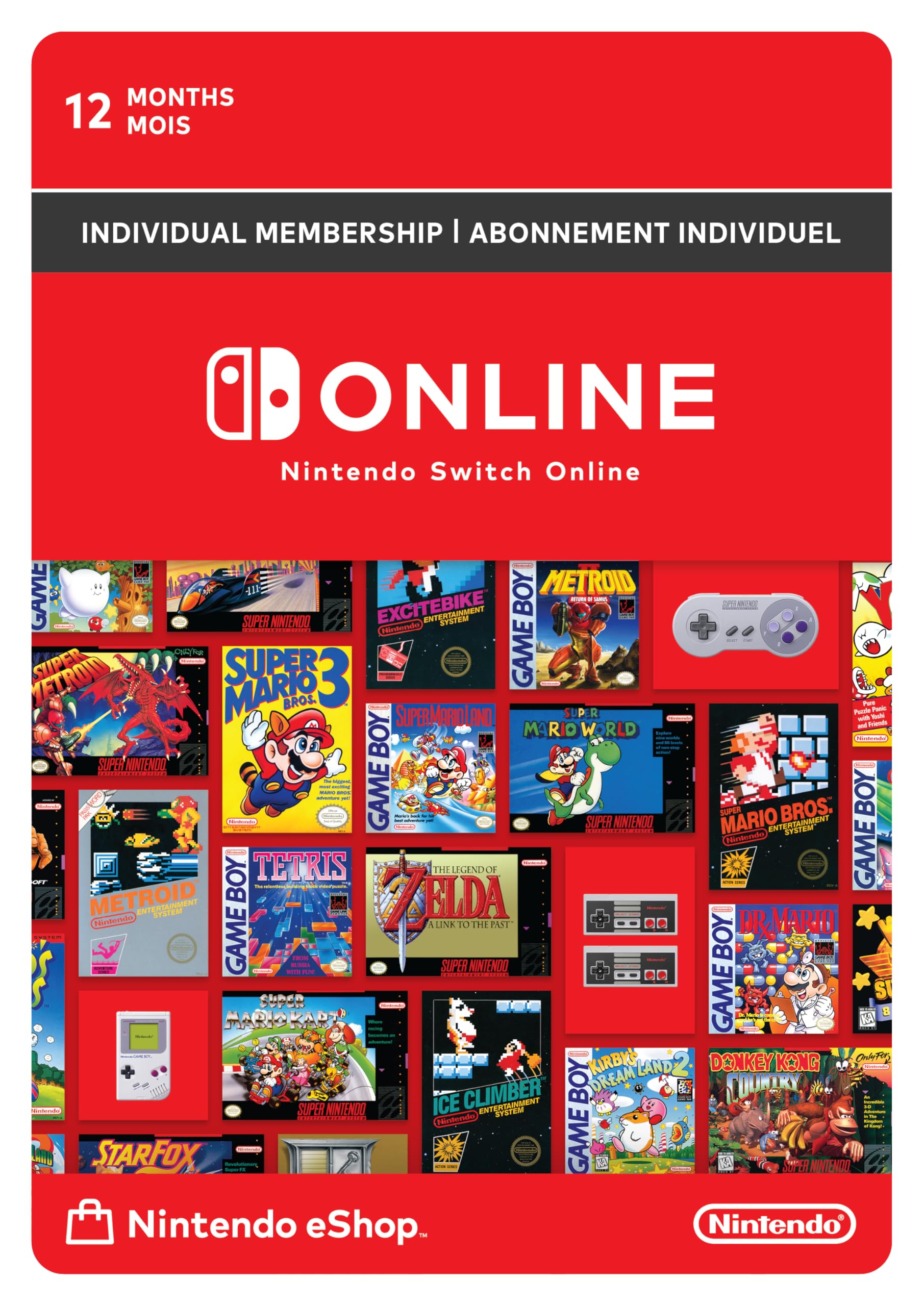 Nintendo Switch Online 12-Month Individual Membership [Digital Code]
