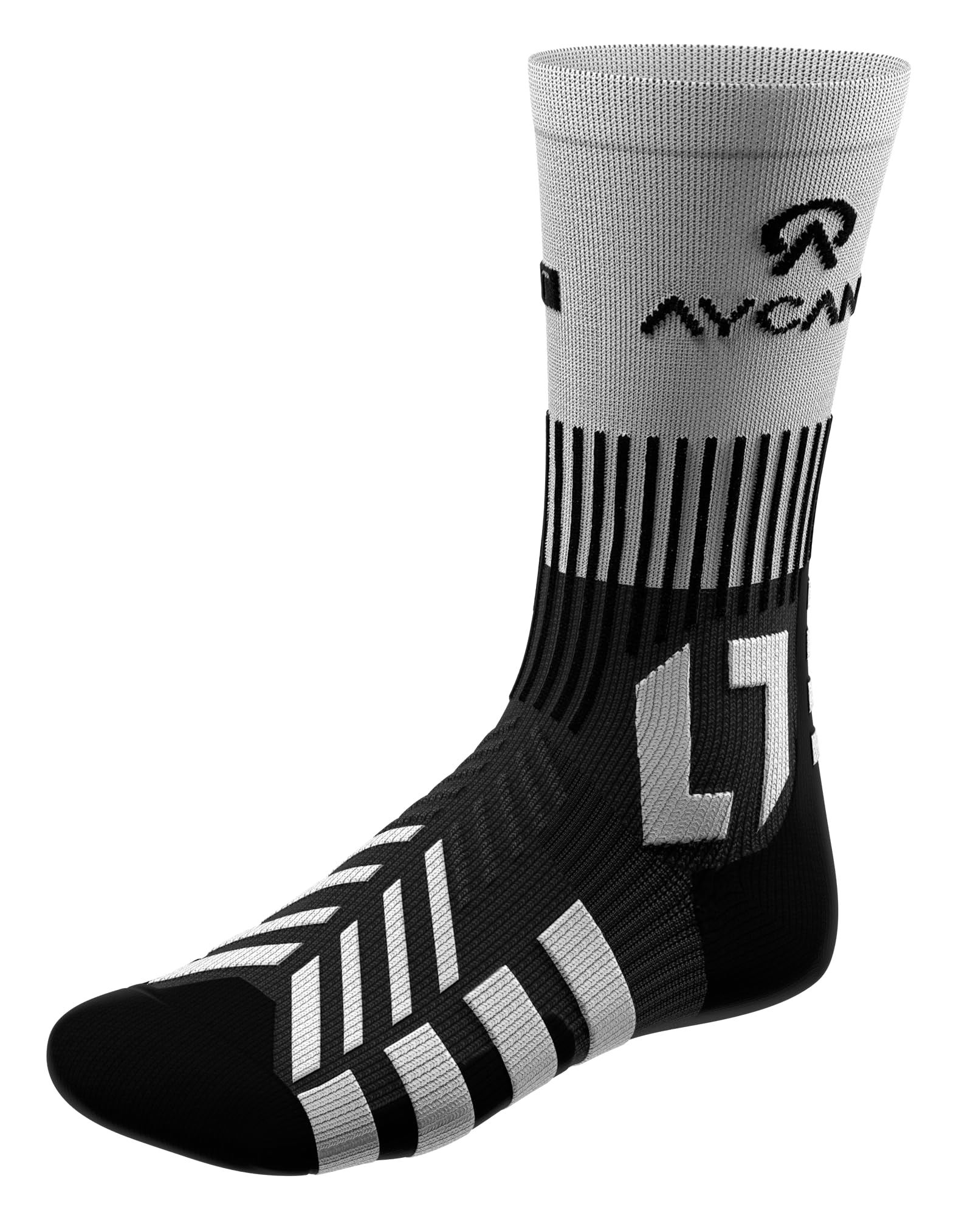 AYCANE Powerlight Mid Calf Hockey Skate Socks, Small Ice Hockey Socks, Lace Bite