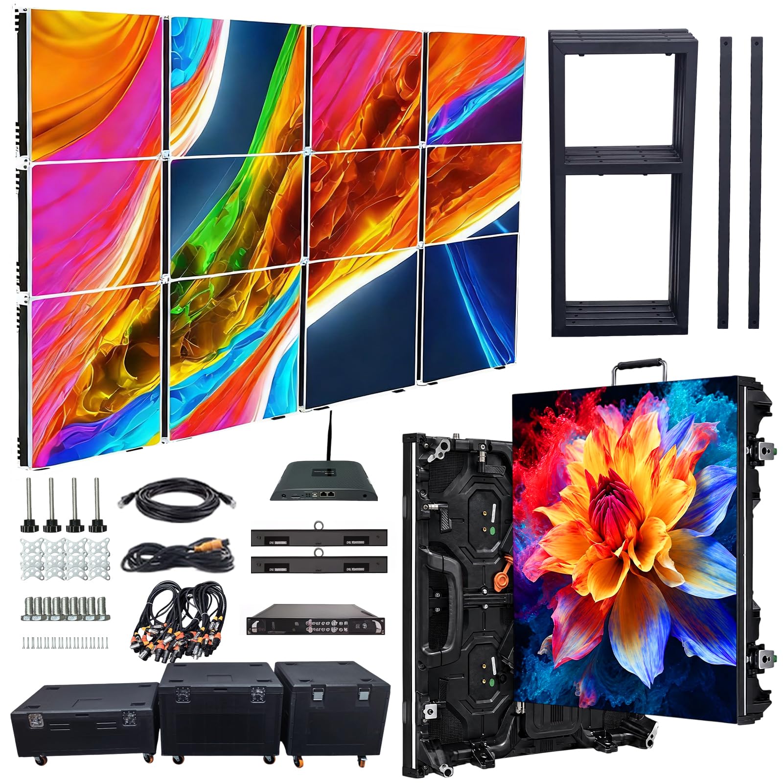 MKORMK Portable LED Display Wall Panel | P1.8 P2.9 P3.91 P4.81|3840Hz High Refre