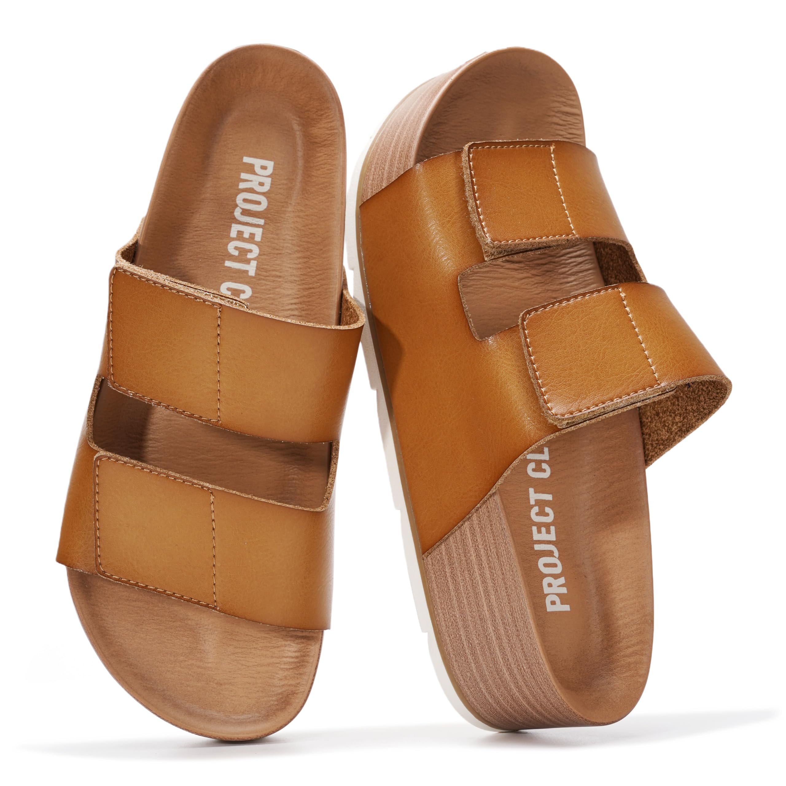 Project Cloud Women Platform Sandals, Memory Foam Insole & Beach Wedges